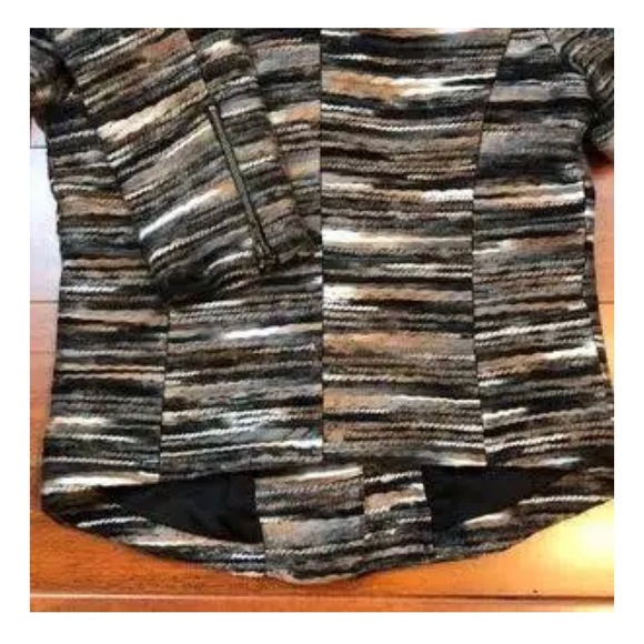 Sabine Tweed Scoop Neck Asymmetrical Zip Blazer Jacket Size M - Picture 3 of 14